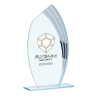 Trophée Verre Économique 162-22 - Logo personnalisé