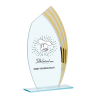 Trophée Verre Économique 162-23 - Logo personnalisé