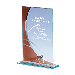 Trophée Verre Économique 162-31 - Logo personnalisé