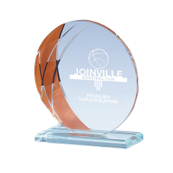 Trophée Verre Économique 161-11 - Logo personnalisé