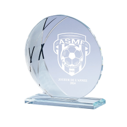 Trophée Verre Économique 161-12 - Logo personnalisé