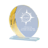 Trophée Verre Économique 161-13 - Logo personnalisé