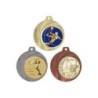 Médaille Personnalisable en Ø70 mm. réf : 075 - Finition Or-Arg-Brz
