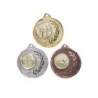 Médaille Personnalisable en Ø50 mm. réf : 094 - Finition Or-Arg-Brz