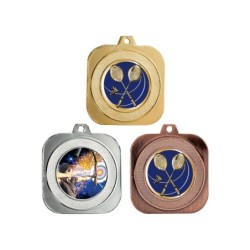 Médaille Personnalisable en Ø40 mm. réf : DK-019 - Finition Or-Arg-Brz