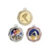 Médaille Personnalisable en Ø70 mm. réf : Q-080 - Finition Or-Arg-Brz