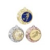 Médaille Personnalisable en Ø70 mm. réf : 004 - Finition Or-Arg-Brz