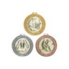 Médaille Personnalisable en Ø70 mm. réf : 020 - Finition Or-Arg-Brz
