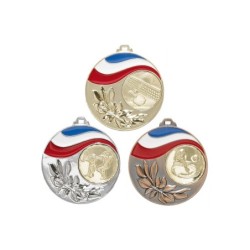 Médaille Personnalisable en Ø50 mm. réf : 062 - Finition Or-Arg-Brz