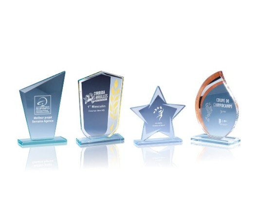 TROPHÉES VERRE PERSONNALISÉS LASER