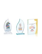 TROPHÉES VERRE PERSONNALISÉS COULEUR