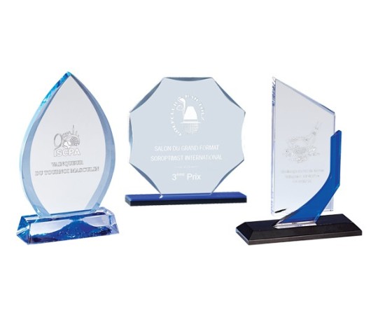 TROPHÉES ACRYGLASS PERSONNALISÉS LASER
