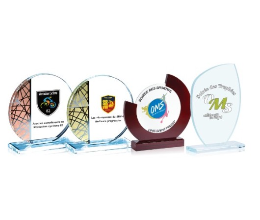 Trophées gravure laser logo blason de ville | AFB