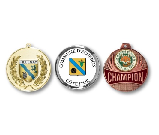 Médailles personnalisables logo blason de ville | AFB