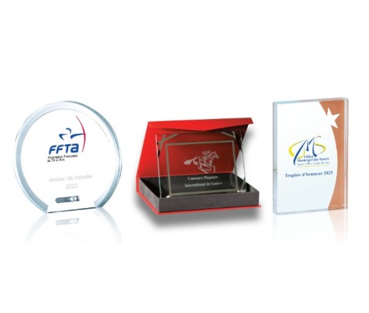 TROPHÉES GRAVURE LASER : VOTRE LOGO