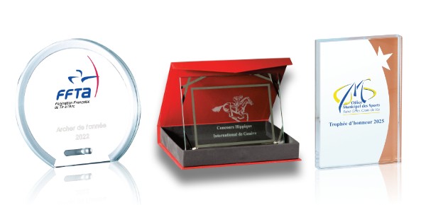 TROPHÉES GRAVURE LASER : VOTRE LOGO